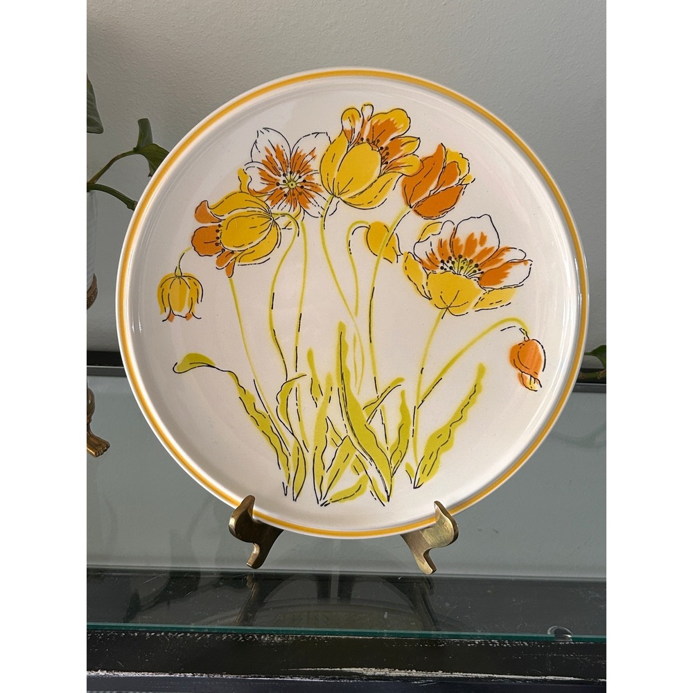 Premiere Colorama Spring Buds Dinner Plate D7305 Vintage MCM Floral Japan 10.5i